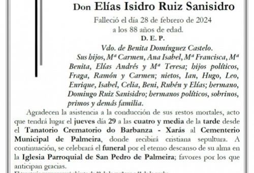 Ruiz Sanisidro, Elias Isidro