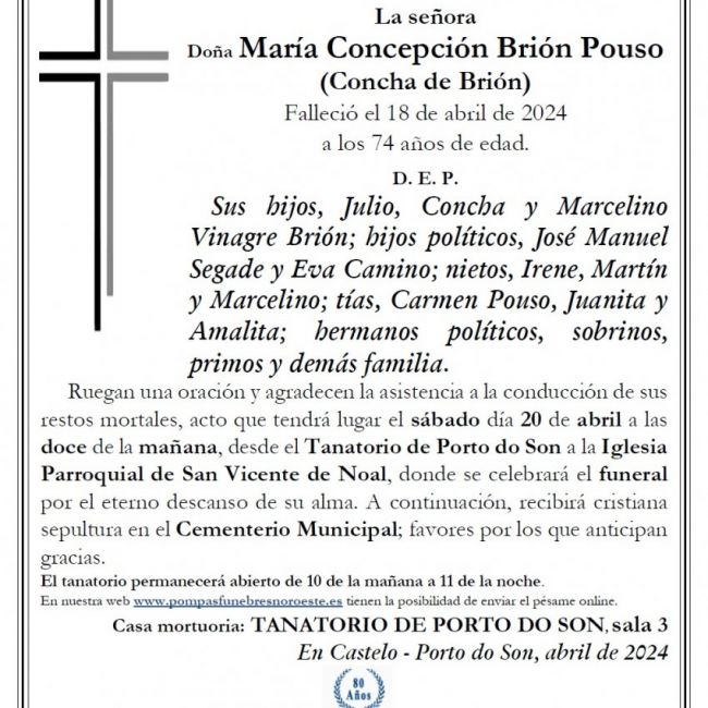 Brion Pouso, Maria Concepcion