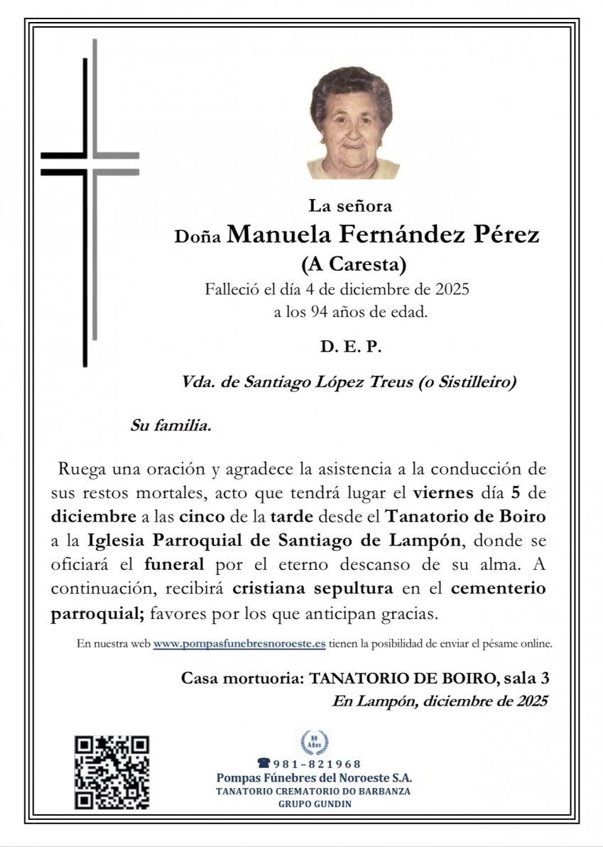 Doña Manuela Fernández Pérez