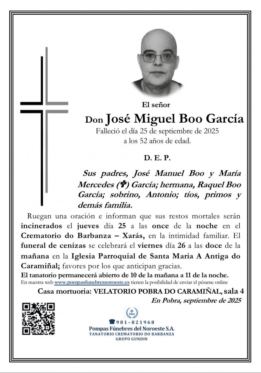 Don José Miguel Boo García