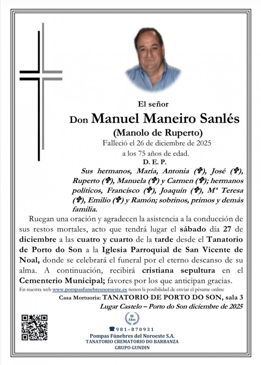Don Manuel Maneiro Sanlés