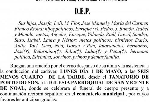 23 04 ESQUELA    Manuela Resúa Brión