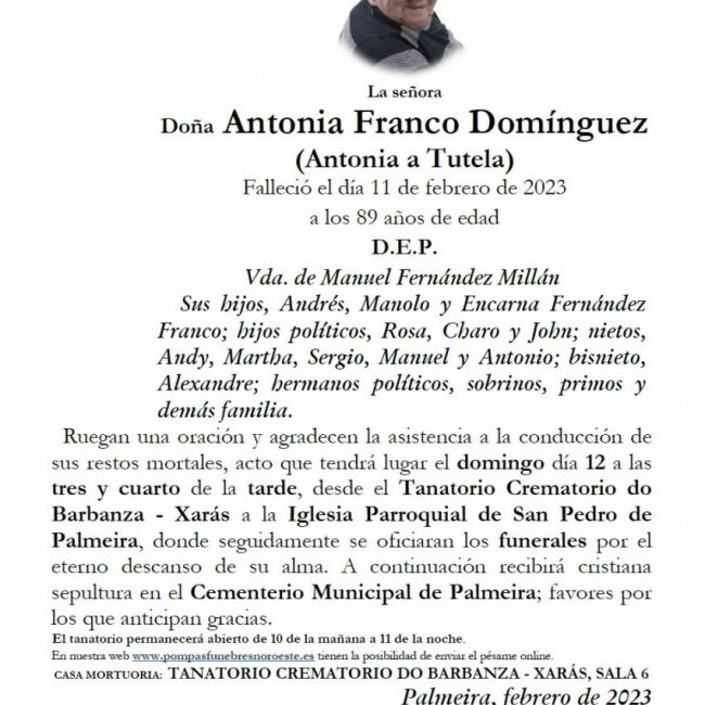 Franco Dominguez, Antonia