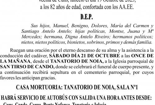 10 23 Esquela María Rosa Antelo Riveiro