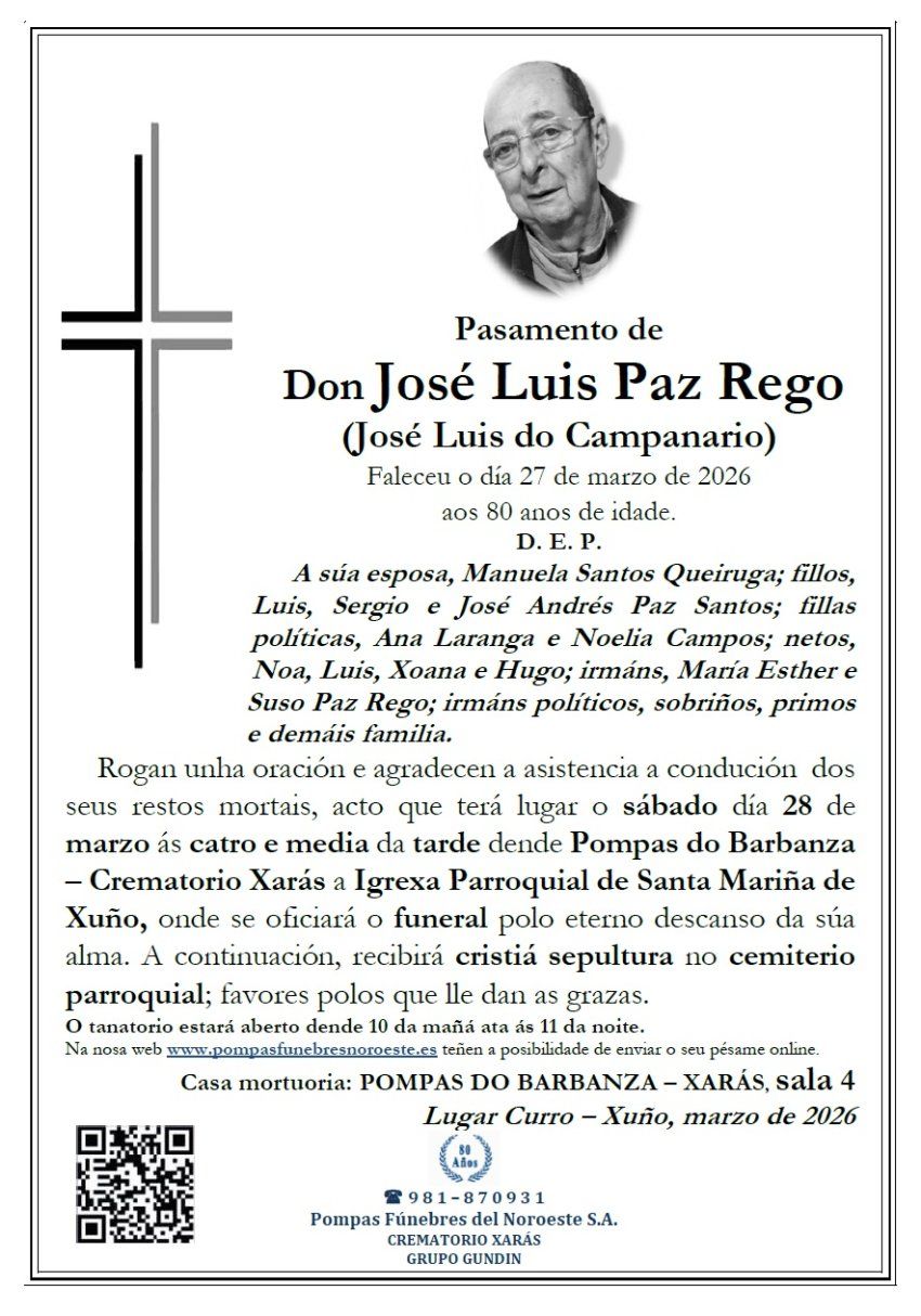 Paz Rego, Jose Luis