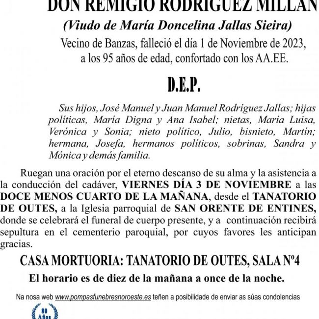 11 23 Esquela Remigio Rodríguez Millán