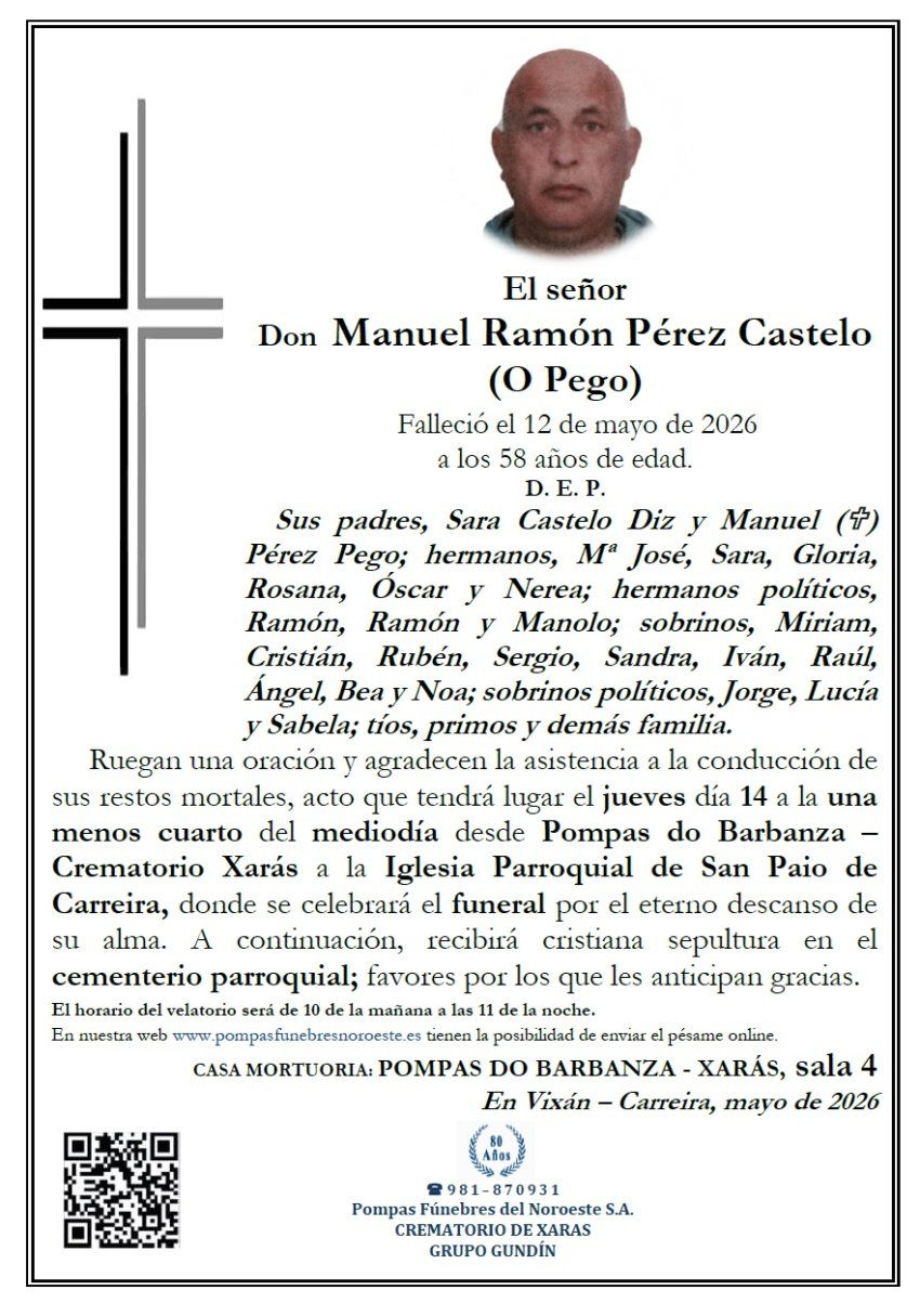 Perez Castelo, Manuel Ramon