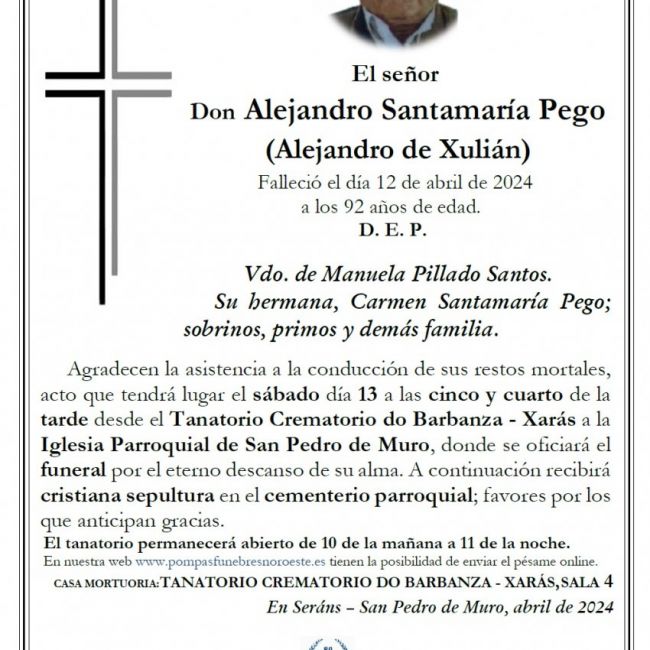 Santamaria Pego, Alejandro