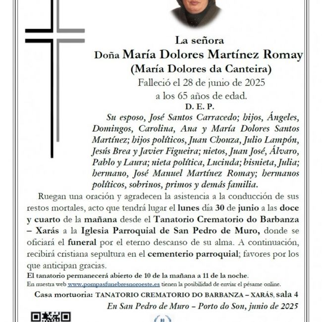 MARIA DOLORES MARTINEZ ROMAY