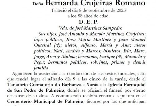 Crujeiras Romano, Bernarda