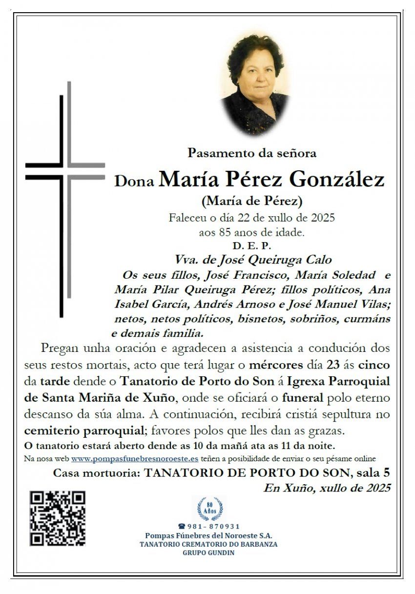 Perez Gonzalez, Maria