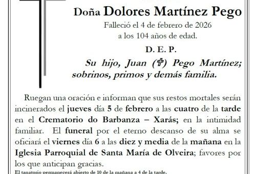 Martinez Pego, Dolores
