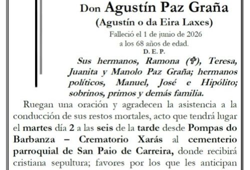 Paz Graña, Agustin
