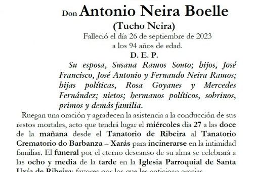 Neira Boelle, Antonio