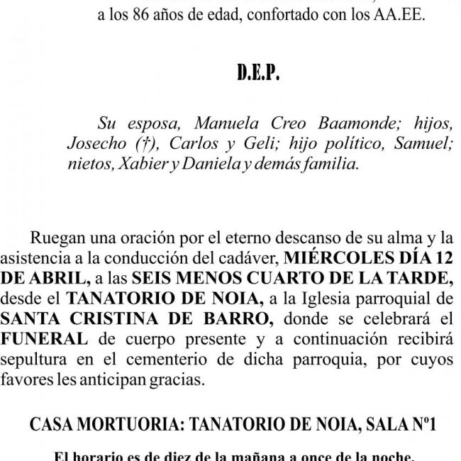 23 03 ESQUELA   José Luis Lecanda Zabala