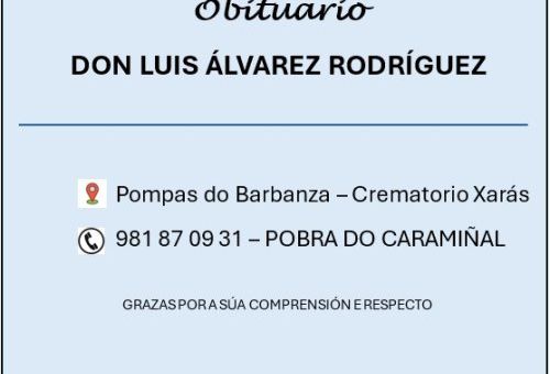 OBITUARIO LUIS ALVAREZ RODRÍGUEZ