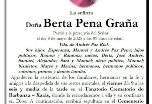 Pena Graña, Berta