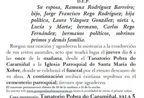 Rego Fernandez, Cipriano