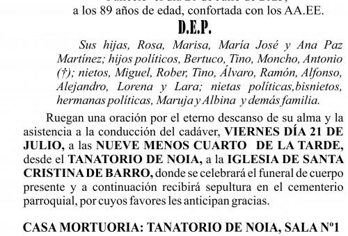 23 06 ESQUELA    Luisa Martínez Freire