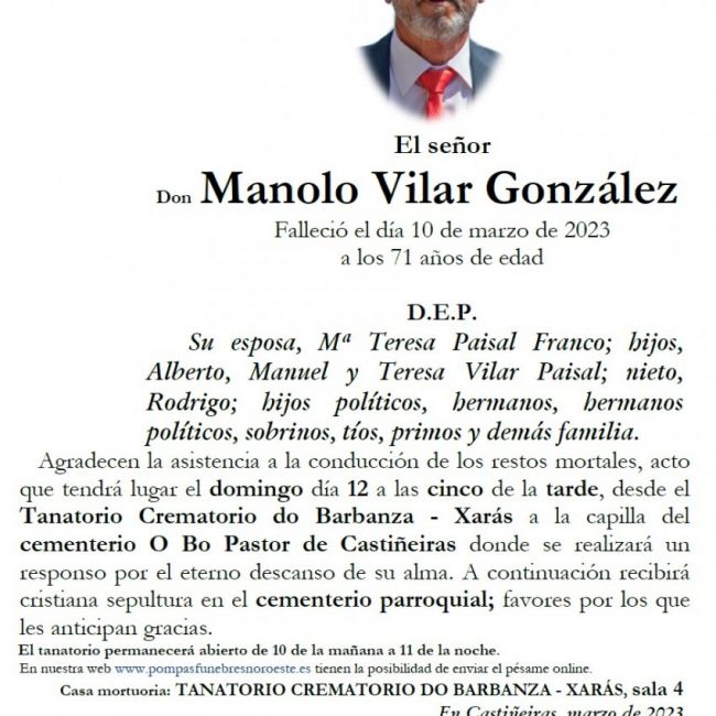 Vilar Gonzalez, Manuel