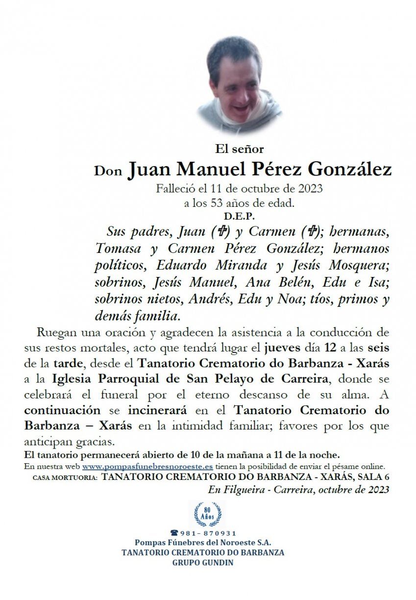 Perez Gonzalez, Jose Manuel