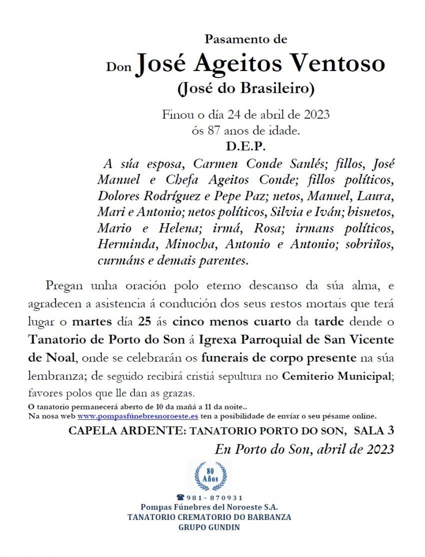 Ageitos Ventoso, José