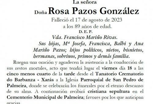 Pazos Gonzalez, Rosa
