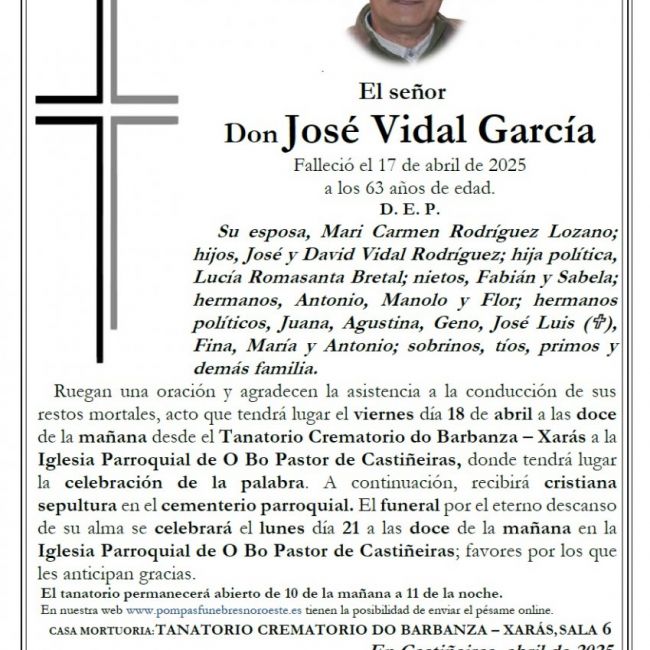 Vidal Garcia, Jose