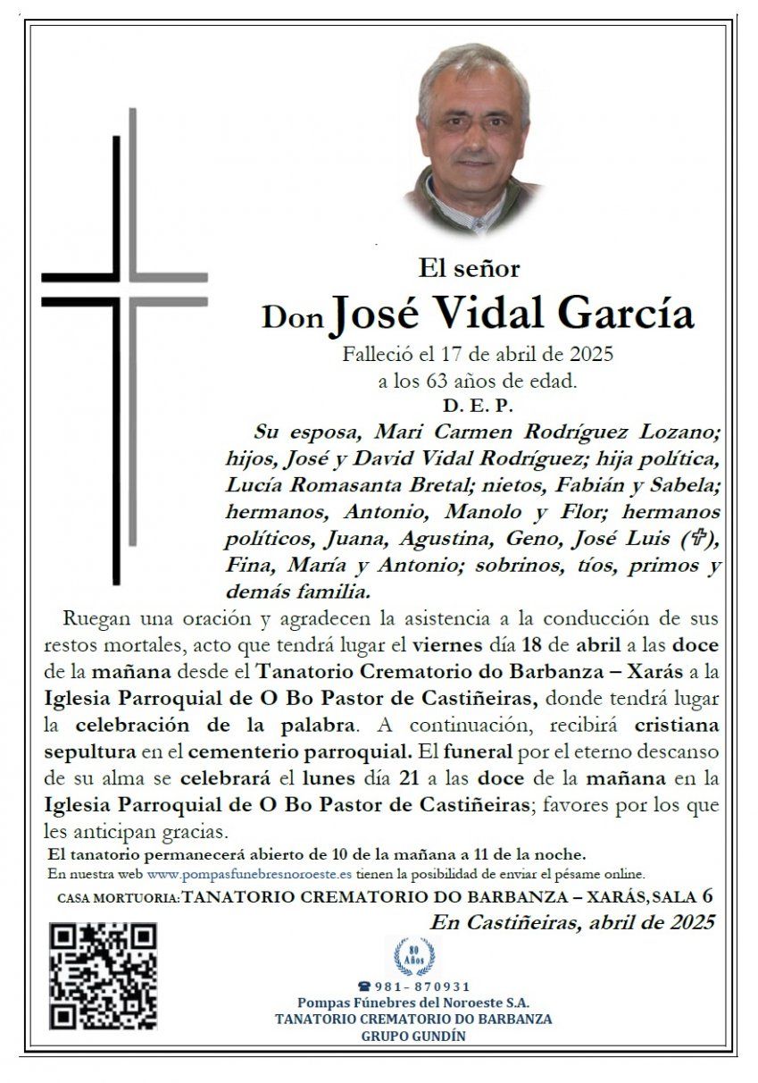 Vidal Garcia, Jose