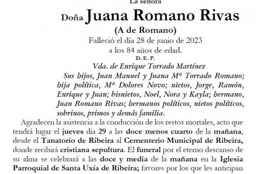 Romano Rivas, Juana