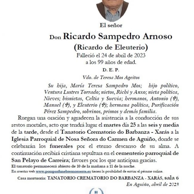 Sampedro Arnoso, Ricardo