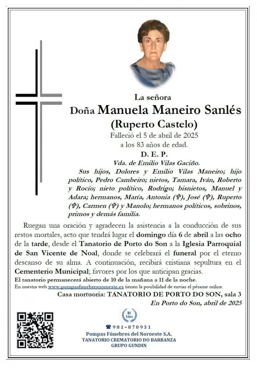 Maneiro Sanles, Manuela