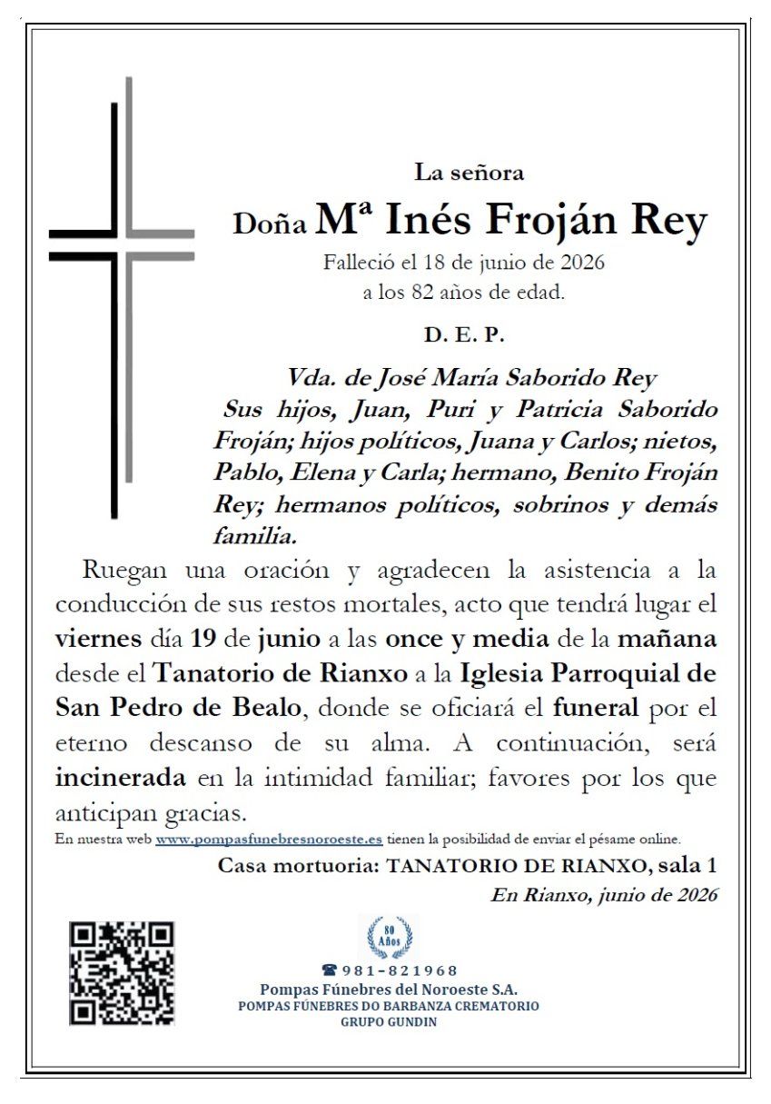 Frojan Rey, M Ines