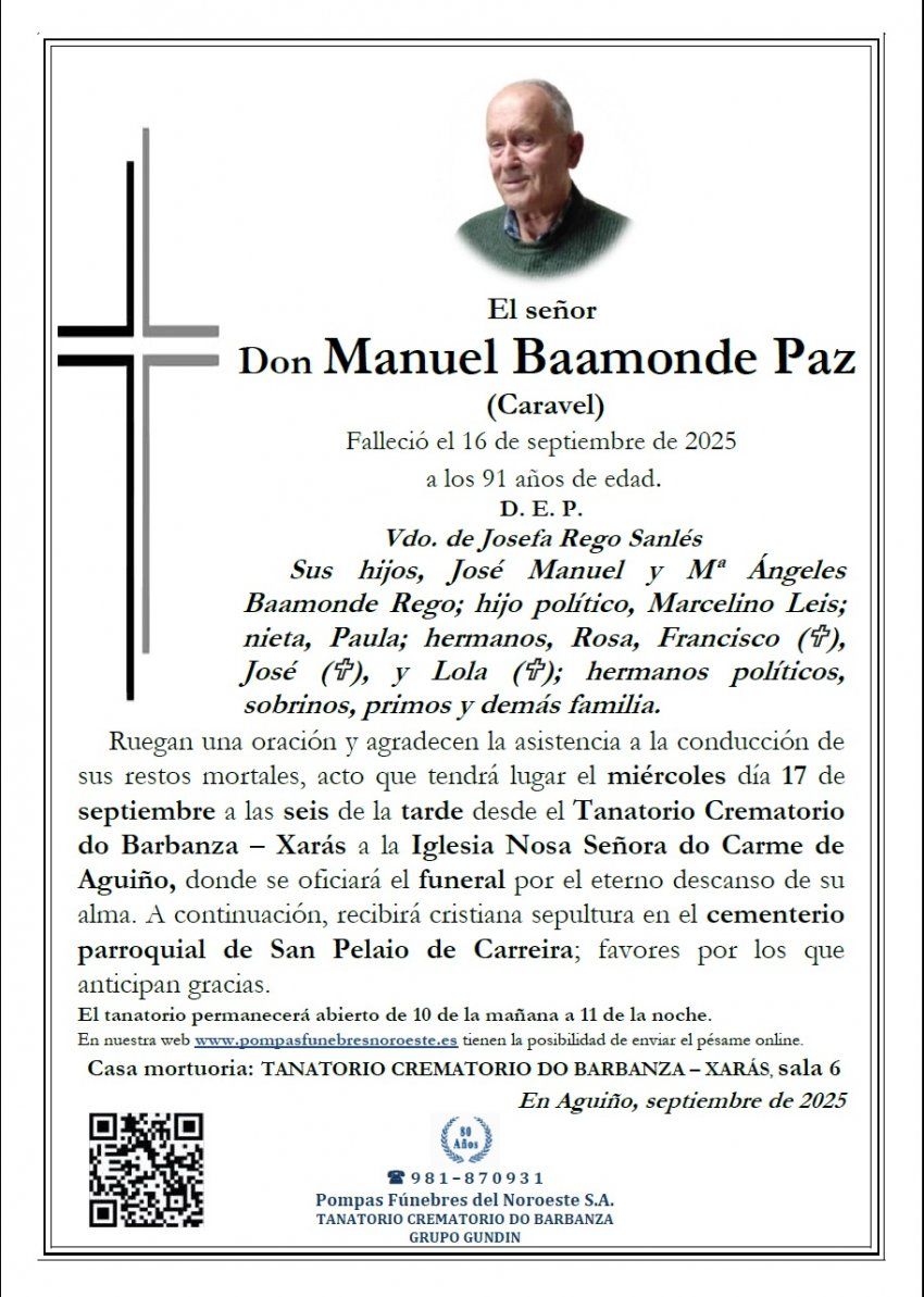 Baamonde Paz, Manuel