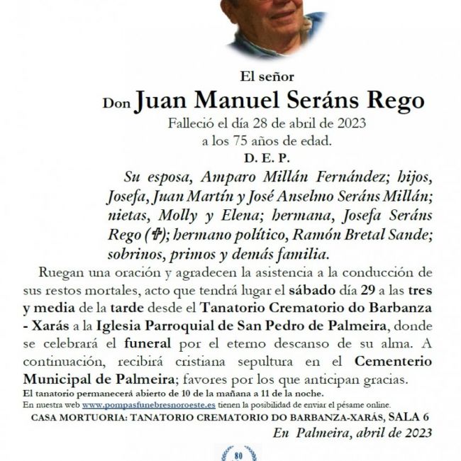 Serans Rego, Juan Manuel