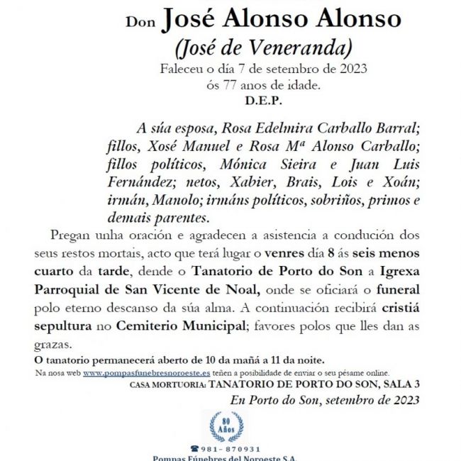 Alonso Alonso, José