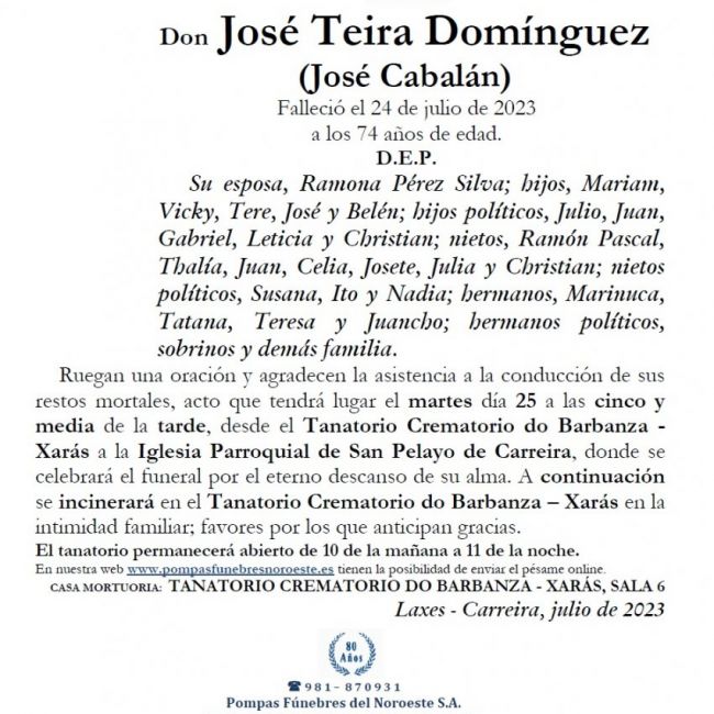 Teira Domínguez, José