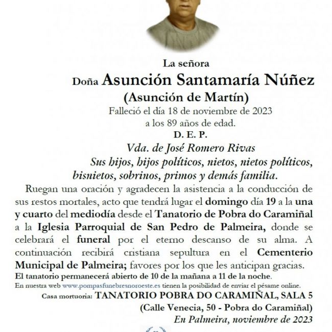 Santamaria Nuñez, Asuncion