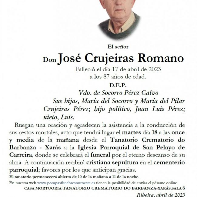 Crujeiras Romano, Jose