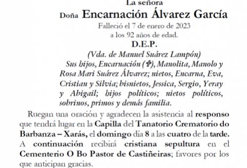 ENCARNACION ALVAREZ GARCIA