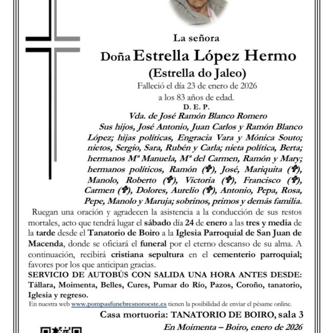 Doña Estrella López Hermo