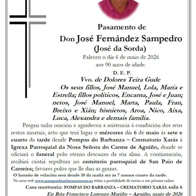 Fernandez Sampedro, Jose
