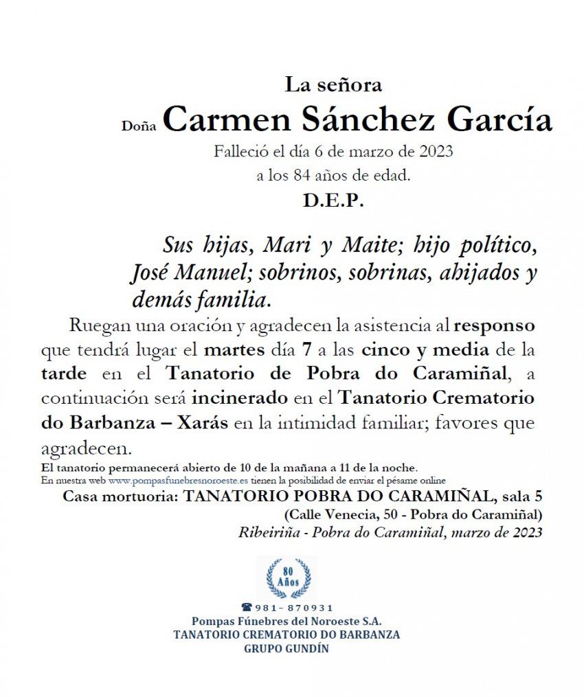 Sánchez García, Carmen