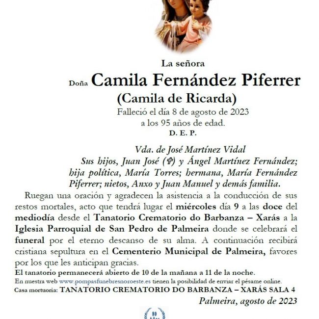 Fernández Piferrer, Camila