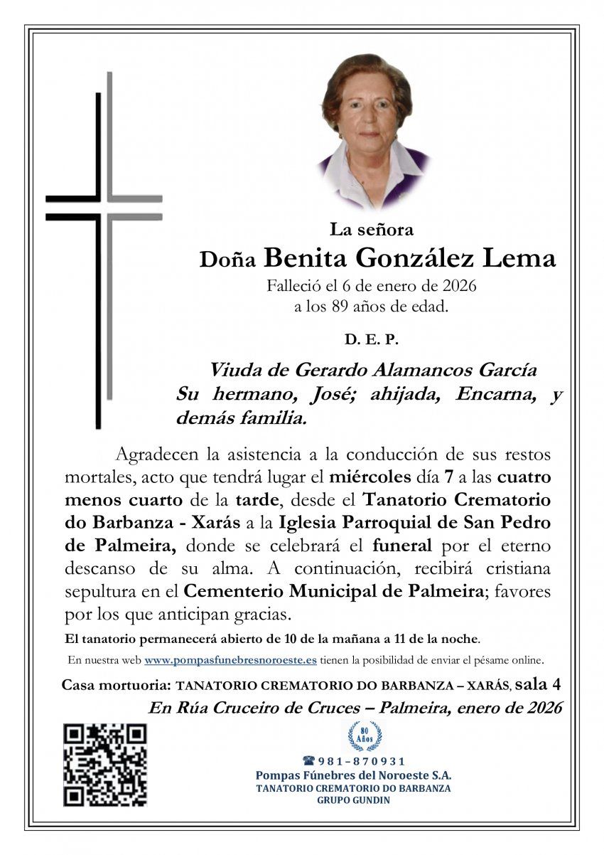 TANA XARAS Palmeira Benita González Lema con foto 1