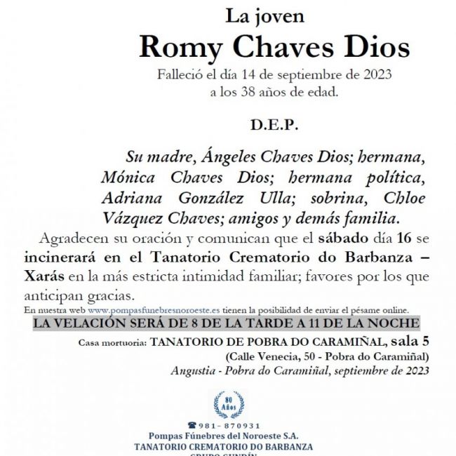 Chaves Dios, Romy