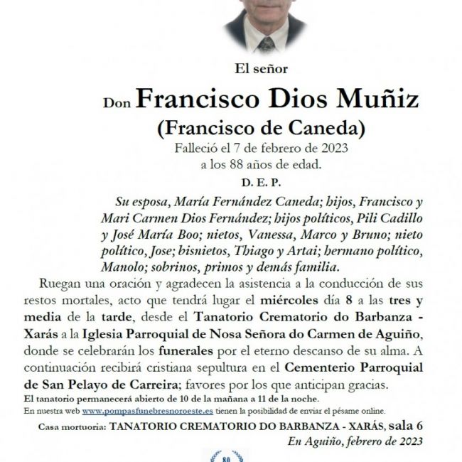 Dios Muñiz, Francisco