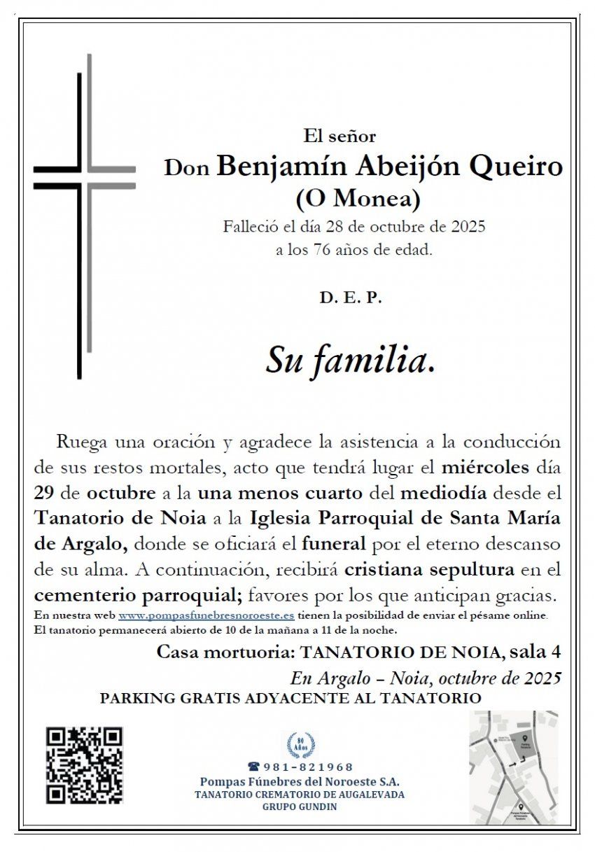 abeijon queiro, benajmin