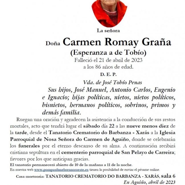 Romay Graña, Carmen