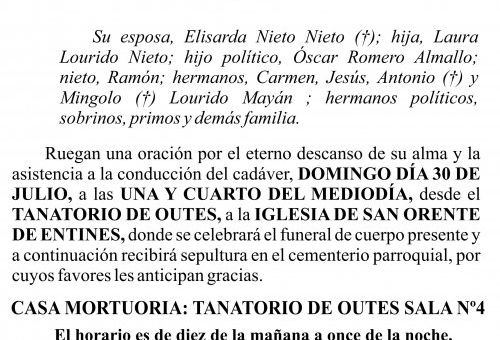 23 07 ESQUELA    MANUEL LOURIDO MAYÁN